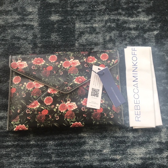 Rebecca Minkoff Leo Saffiano Leather Clutch - Picture 4 of 5